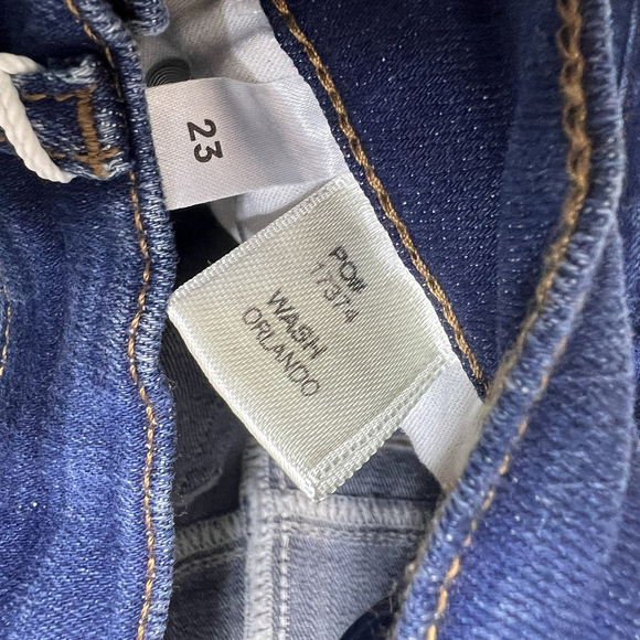Reformation Harper High Rise Skinny Jeans Blue Orlando Size 23 NWT - Picture 11 of 12